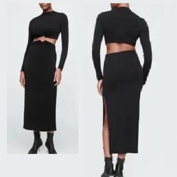 NWT $148 CULT GAIA X GAP LIMITED EDITION COLAB CUTOUT DRESS IN BLACK SIZE S - Picture 2 of 9